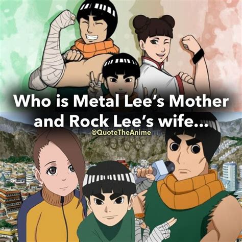 metal lee mom|lee's wife naruto.